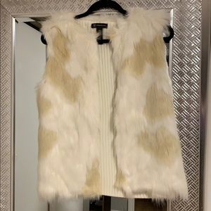INC Faux Fur Vest